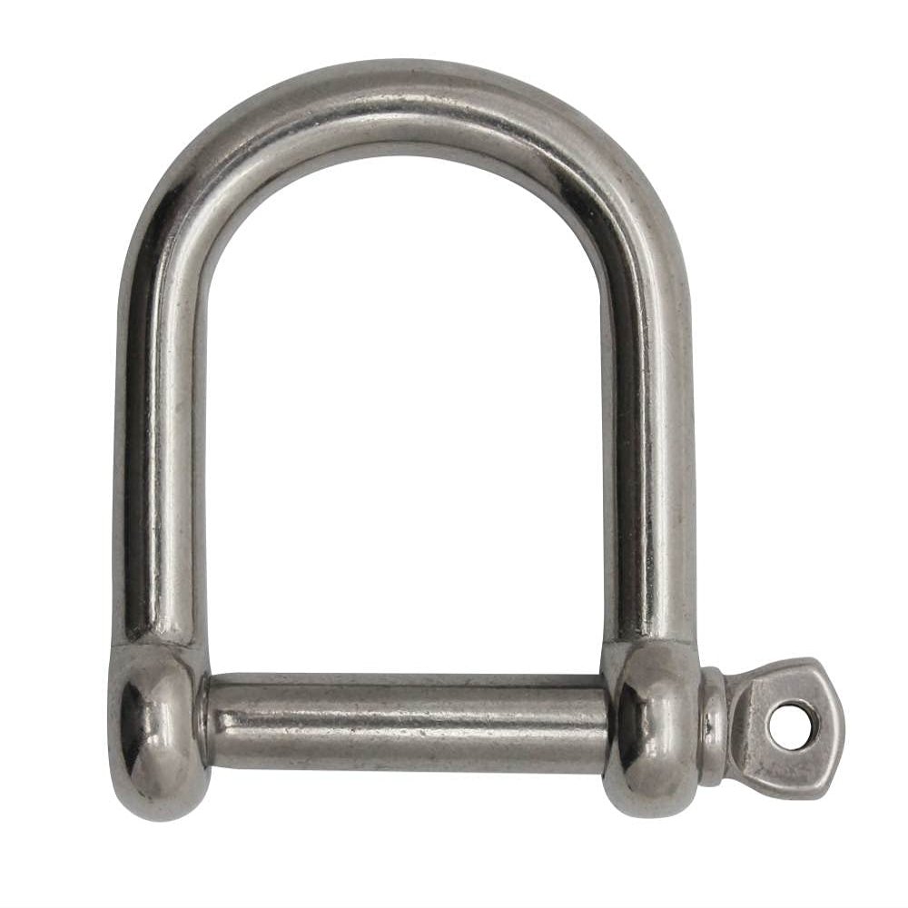 Extreme Max 3006.8225 BoatTector Stainless Steel Wide D Shackle - 1/4"