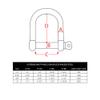 Extreme Max 3006.8225 BoatTector Stainless Steel Wide D Shackle - 1/4" view 2