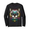 Cat Sugar Skull Long Shirt Day of the Dead Dia de Muertos view 1