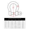 Extreme Max 3006.8309.2 BoatTector Stainless Steel Bow Shackle - 1", 2-Pack view 2