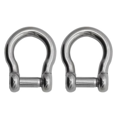 Extreme Max 3006.8408.2 BoatTector Stainless Steel Bow Shackle with No-Snag Pin - 5/16", 2-Pack
