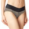 Calvin Klein Women's Plus-Size No Pinching No Problems Lace Hipster Panty Underwear, Toasted Almond/Black Swirl Pant, XXX-Large view 2