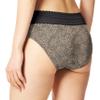Calvin Klein Women's Plus-Size No Pinching No Problems Lace Hipster Panty Underwear, Toasted Almond/Black Swirl Pant, XXX-Large view 3