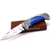 Wild Turkey Handmade Collection Old Fashioned Two Tone Lock Back Folding Knife.. (Blue) view 1