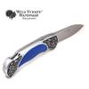 Wild Turkey Handmade Collection Old Fashioned Two Tone Lock Back Folding Knife.. (Blue) view 4
