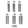 Fishing Line Crimps,Monofilament Fishing Line 150Lb,Double Copper Crimp Sleeves,200pcs Fishing Wire er Crimps Aluminum Fishing Line Tube er Sleeves Copper Tube Connector(#3) view 4