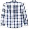 Amazon Essentials Men's Slim-Fit Long-Sleeve Poplin Shirt, White Navy Large Plaid, Large view 2