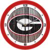 SunTime Georgia Bulldogs Wall Clock, Weathered Logo Print Art, Quiet Non Ticking Movement, 11.5" view 1