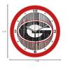 SunTime Georgia Bulldogs Wall Clock, Weathered Logo Print Art, Quiet Non Ticking Movement, 11.5" view 3