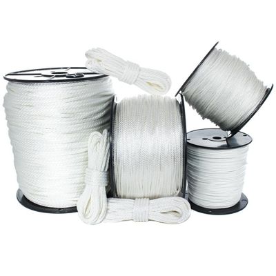 White Solid Braid Nylon Rope (5/16 Inch, 100 Feet) - Anchor, Tow-Lines, Boating, Mooring, Camping, Pulleys, Blocks, DIY Projects, Outdoors