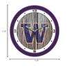 SunTime Washington Huskies - Weathered Wood Wall Clock view 3