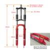 DONSP1986 Bike Suspension Fork 26" and 1 1/8" Headset Combo,Disc Brake,Red,Bike Fork/Bicycle Forks view 2