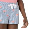 Amazon Essentials Women's Poplin Short and Sleep Tee Set, Blue Pink Floral, Small view 3