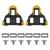 Origin8 Split Fixed 6 SPD-SL Cleats, Black/Yellow view 1