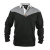 Guinness Heritage Charcoal and Black Rugby Jersey Long Sleeve Rugby Shirts for Men | Mens Ireland Polo Jerseys view 1