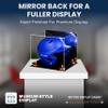 Acrylic Display Case for Baseball Batting Helmet Premium Baseball Display Case with Black Base and Polished Edges Durable Display Cases for Collectibles .Dim: 12.25" L x 10" W x 10.5" H (A012-OR) view 2