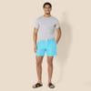 Amazon Essentials Men's Swim Trunks with Mesh Lining, Pockets, Drawstring Closure, Aqua Blue, Small view 4