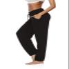 DIBAOLONG Womens Yoga Pants Wide Leg Comfy Drawstring Loose Straight Lounge Running Workout Legging Black S view 1