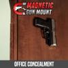 ALLEN Company Gun Magnet, Rubber Coated Magnetic Handgun Mount, 35 lbs, Black (18530) view 4