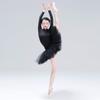 Baiwu Dance 118141002 Joint mesh long sleeve Leotard Chinese collar Ballet Leotards for Women (L 170, Black) view 4