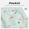 maamgic Mens Swim Trunks Quick Dry Swim Shorts with Mesh Lining Funny Swimwear Bathing Suits 7inch Light Green Large view 4