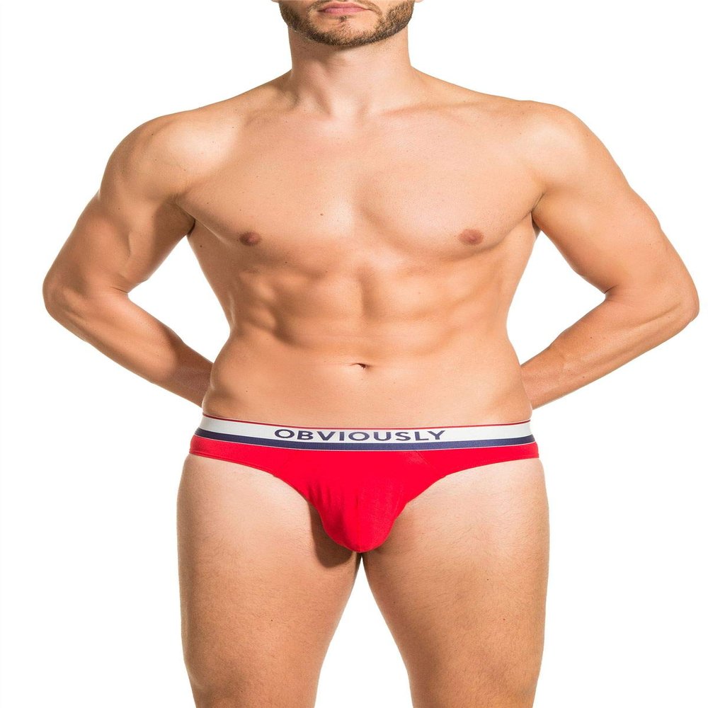 Obviously PrimeMan - Hipster Brief - Red - X-Large