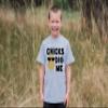 7 ate 9 Apparel Chicks Dig Me! Boy's Novelty Easter Tshirt 5/6T Blue and Green view 3