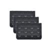 BCRoom Cotton Women Ladies 4 Hooks Bra Strap Extension Underwear Buckle Soft Comfortable 3 pcs Black view 1