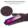 TRENDOUX Winter Gloves for Women, Knit Touch Screen Glove Texting Smartphone Driving - Anti-Slip - Elastic Cuff - Thermal Soft Upgraded Lining - Hands Warm in Cold Weather - Rose - M view 3