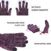 TRENDOUX Winter Gloves for Women, Knit Touch Screen Glove Texting Smartphone Driving - Anti-Slip - Elastic Cuff - Thermal Soft Upgraded Lining - Hands Warm in Cold Weather - Rose - M view 4