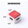GSE Games & Sports Expert 12-Pack Billiard/Pool Cue Chalks, Billiard Pool Table Accessories for Home/Tournament Use (Red) view 2