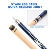 GSE Games & Sports Expert 58" 2-Piece Canadian Maple Hardwood Billiard Pool Cue Sticks for Men/Women, Great for House or Commercial/Bar Use (Blue, 18 Oz) view 3