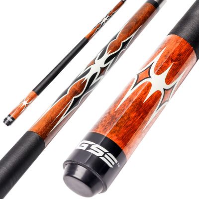 GSE Games & Sports Expert 58" 2-Piece Canadian Maple Hardwood Billiard Pool Cue Sticks for Men/Women, Great for House or Commercial/Bar Use (Brown, 20 Oz)