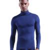Ouruikia Men's Lightweight Thermal Shirts Modal Base Layer Turtleneck Long Sleeve Pullover Tops (Small, Blue) view 2