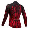 Coconut Ropamo CR Men's Long Sleeve Cycling Jersey with Zipper Pockets Bike Shirt Cycle Clothing Quick Dry Breathable (M, Red Stripe) view 2
