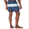 Amazon Essentials Men's 7" Swim Trunks with Mesh Lining, Pockets, Drawstring Closure, Navy White Stripe, Medium view 3