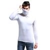 Ouruikia Men's Lightweight Thermal Shirts Modal Base Layer Turtleneck Long Sleeve Pullover Tops (Small, White) view 1