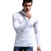 Ouruikia Men's Lightweight Thermal Shirts Modal Base Layer Turtleneck Long Sleeve Pullover Tops (Small, White) view 2