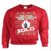 ALLNTRENDS Adult Sweatshirt This Year I Celebrate Christmas Solo Trendy Xmas Top (2XL, Red)
