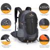 G4Free 35L Hiking Backpack Water Resistant Outdoor Sports Travel Daypack Lightweight with Rain Cover for Women Men (Black) view 3