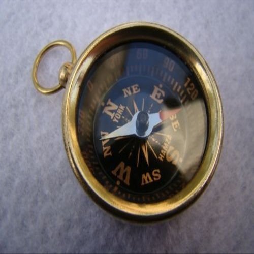 Mahira Nautical 100 PCS Vintage Camping Hiking Pocket Antique Brass Navigation Compass Keychain Nautical Compass