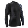 HUGE SPORTS Men's Splice UV Sun Protection UPF 50+ Skins Rash Guard Long Sleeves (Leopard Print, 2XL) view 3