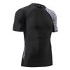 HUGE SPORTS Men's Splice UV Sun Protection UPF 50+ Skins Rash Guard Short Sleeves (Chapped,2XL) view 3