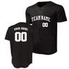 Custom Baseball Jersey - Front & Back/Name & Number (Black, Large) view 1