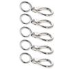 MroMax Fixed Eye Hook,316 Stainless Steel 0 Carabiner Lock Boat Clip Hook 70mm Length Silver Tone 5pcs view 1