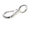 MroMax Fixed Eye Hook,316 Stainless Steel 0 Carabiner Lock Boat Clip Hook 70mm Length Silver Tone 5pcs view 2