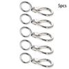 MroMax Fixed Eye Hook,316 Stainless Steel 0 Carabiner Lock Boat Clip Hook 70mm Length Silver Tone 5pcs view 3