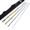 Aventik Fly Fishing Rod 9ft 4 Piece Fly Rod with Carrying Case for Saltwater Travel Fly Fishing Rod for Walleye Bass Carp Trout - Tip Fast Action in 7/8/9/10/11/12 Weight (9'0'' LW10) view 1