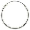 2 Pairs Sterling Silver Endless Hoop Earrings thin 1 mm tube 3/4 inch 20mm view 2
