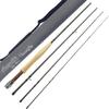 Aventik TroutFly Series Fly Fishing Rod, Carbon Fiber Ultra-Fast Action, Ultra-Portable 4-Piece Trout Rod with Cordura Rod Tube, 9/96/10, LW49 Options (9'0'' LW4) view 1